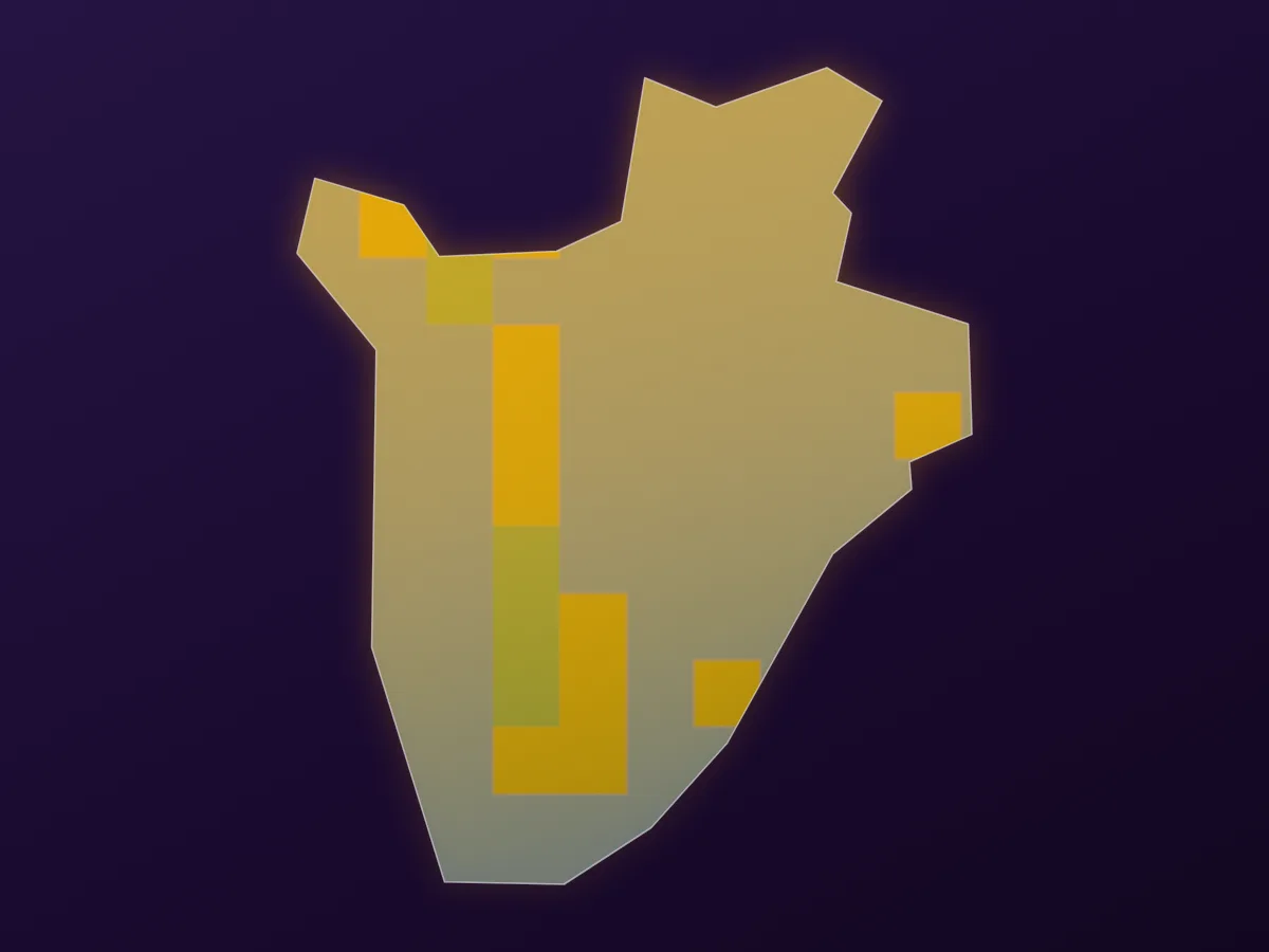 Map of Burundi