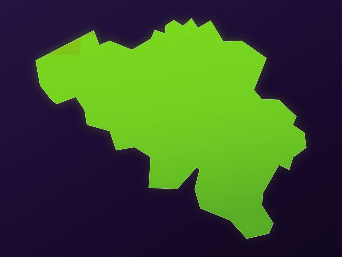 Map of Belgium