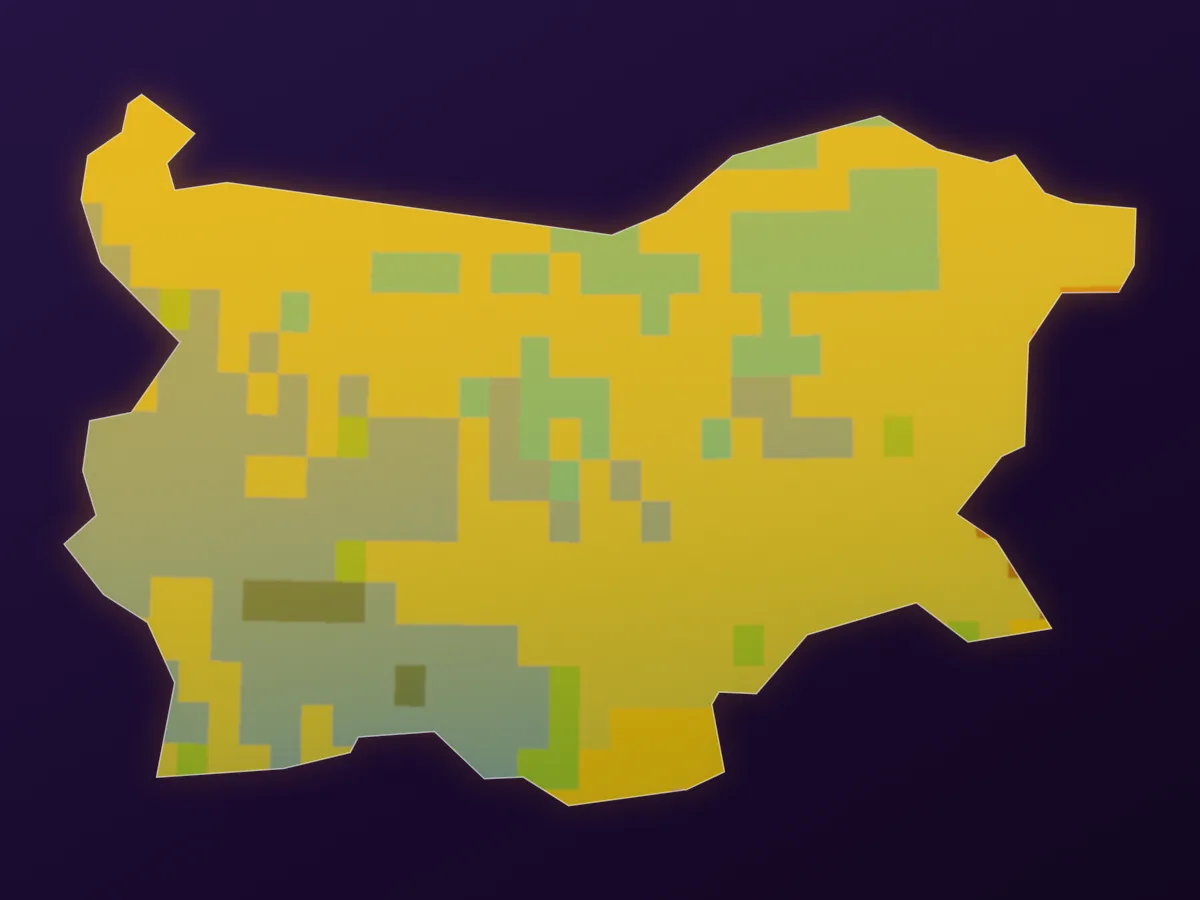 Map of Bulgaria
