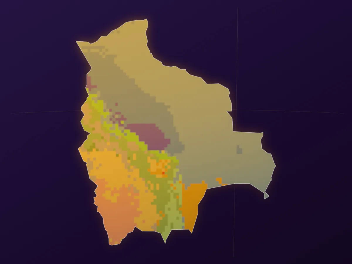 Map of Bolivia