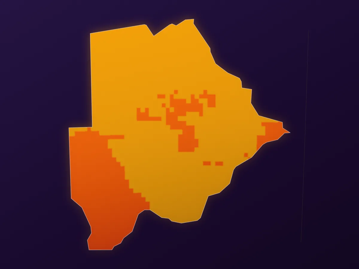 Map of Botswana