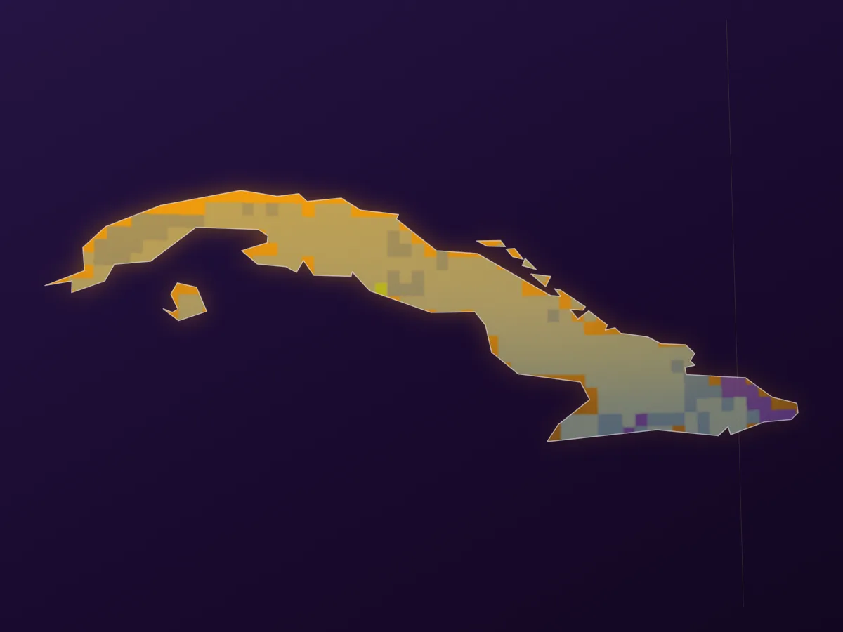 Map of Cuba