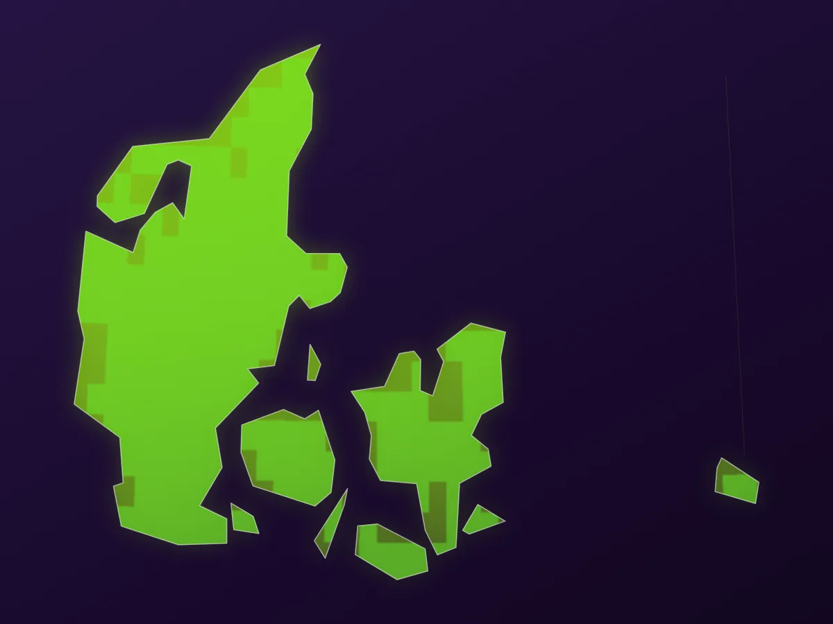 Map of Denmark
