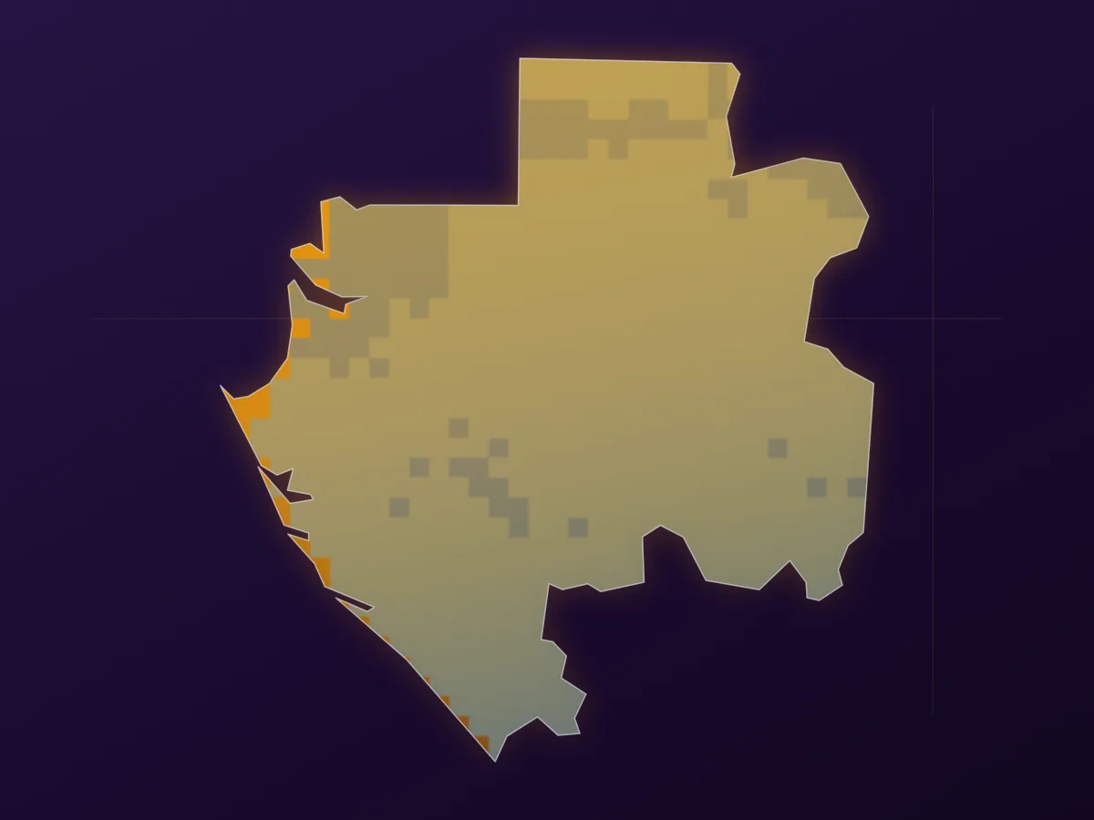 Map of Gabon