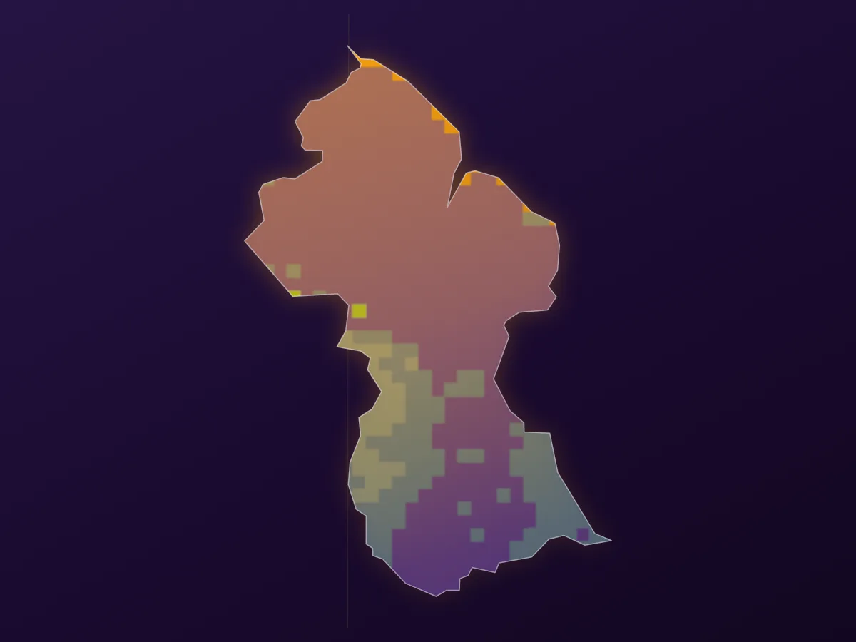Map of Guyana