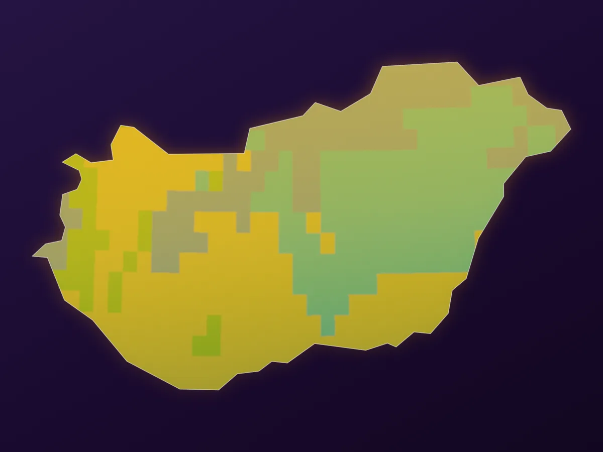 Map of Hungary