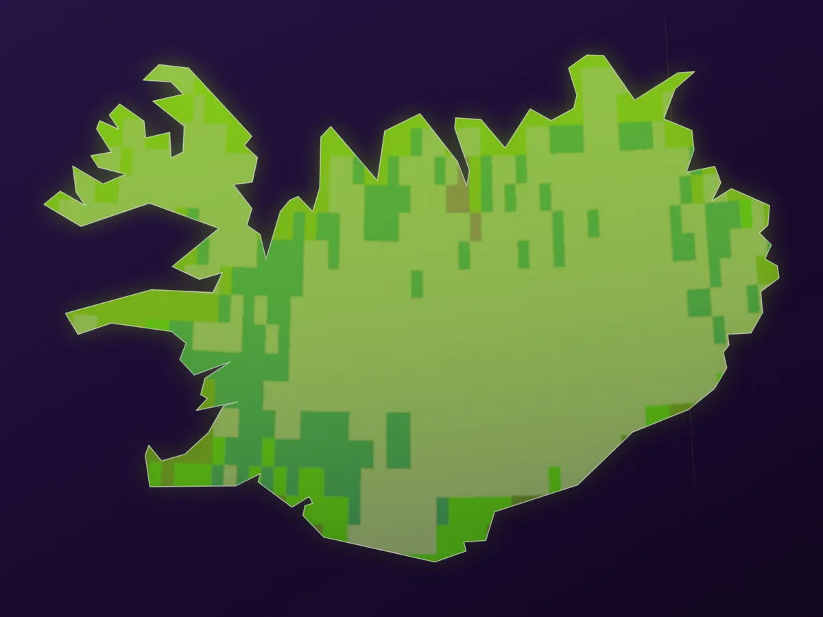 Map of Iceland