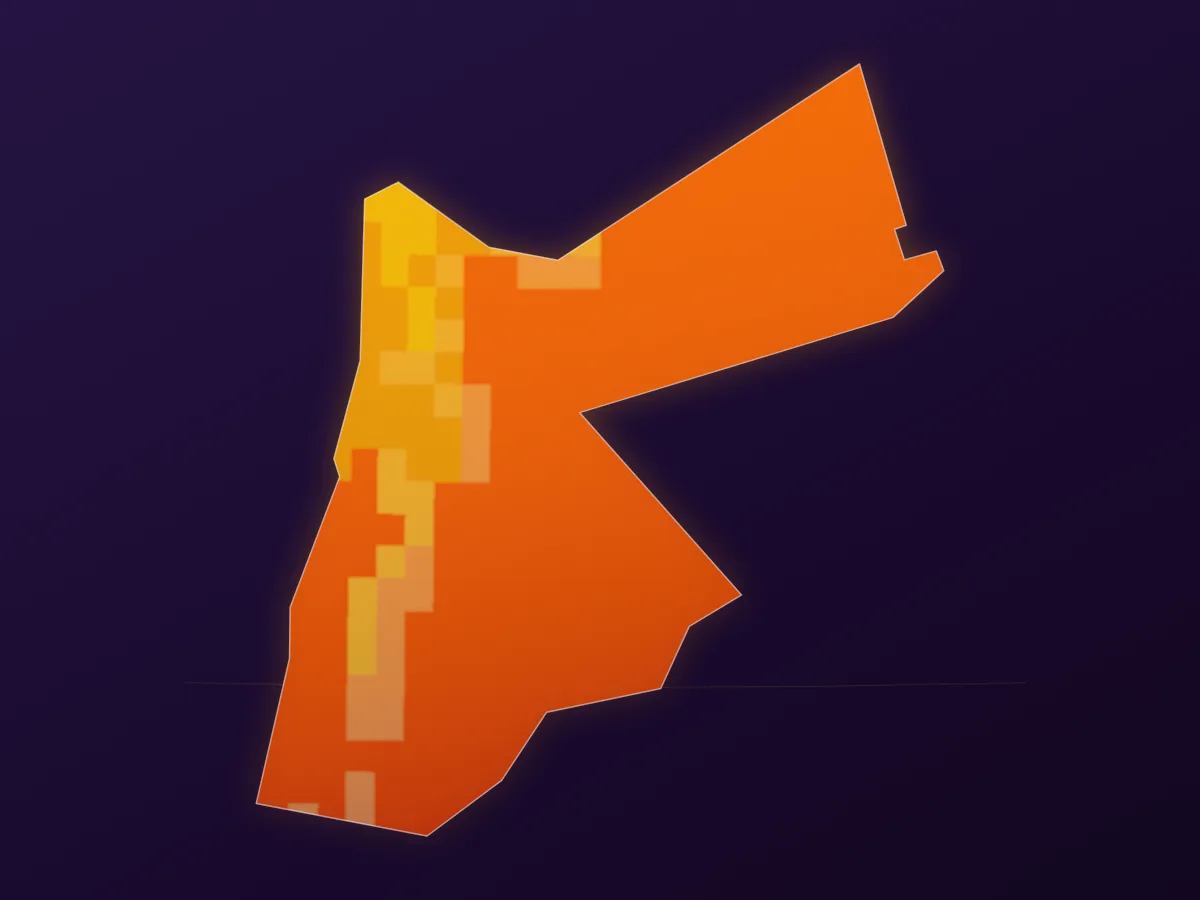 Map of Jordan