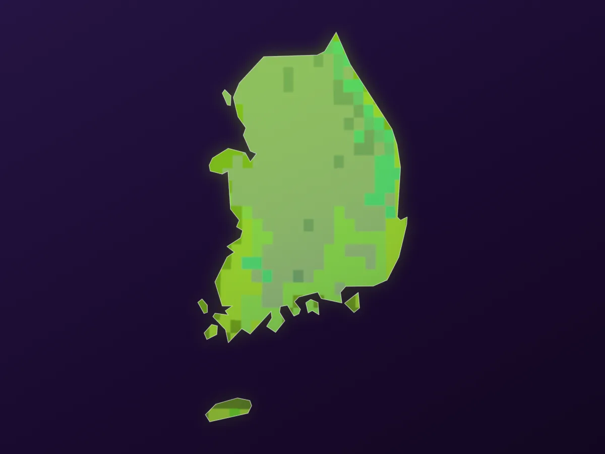 Map of South Korea