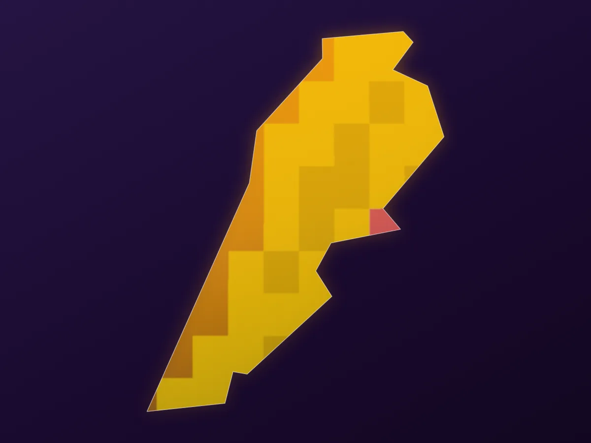 Map of Lebanon