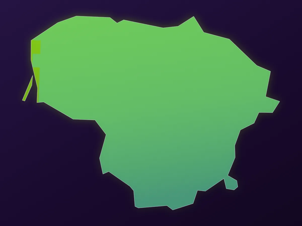 Map of Lithuania