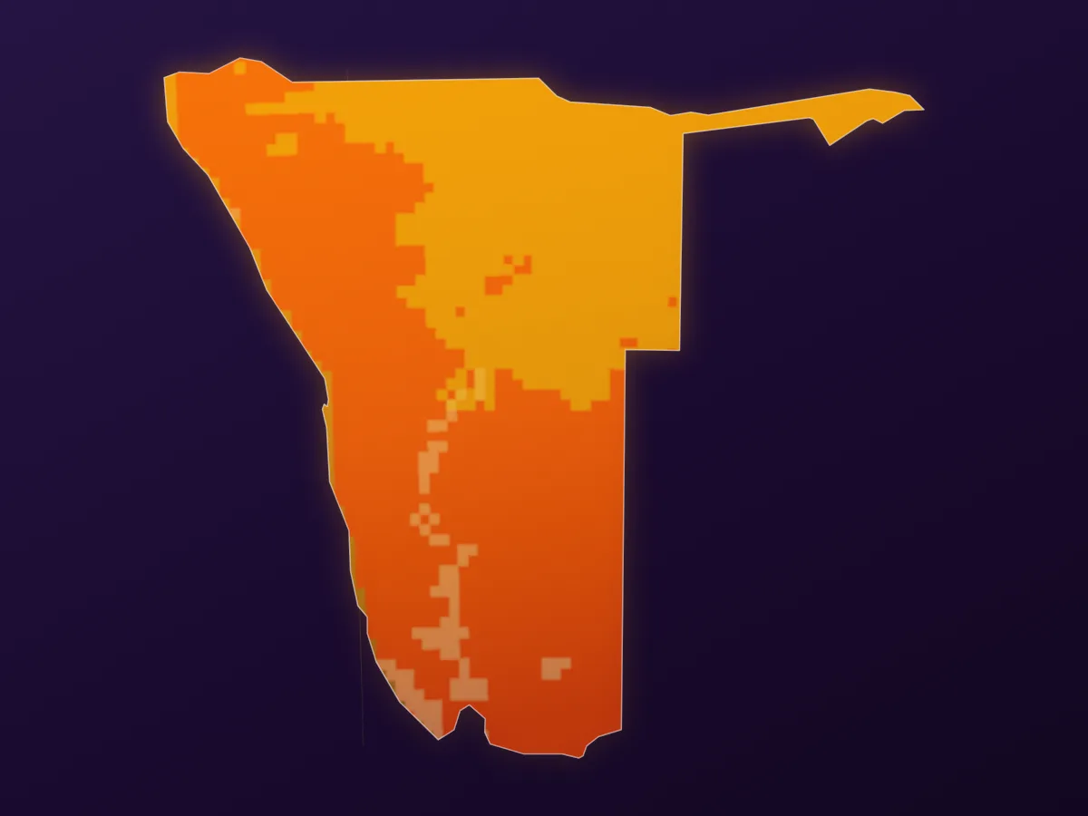 Map of Namibia