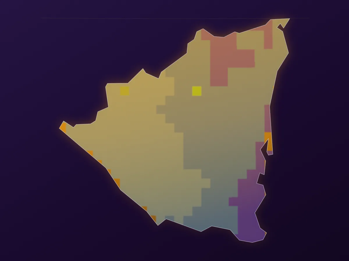 Map of Nicaragua