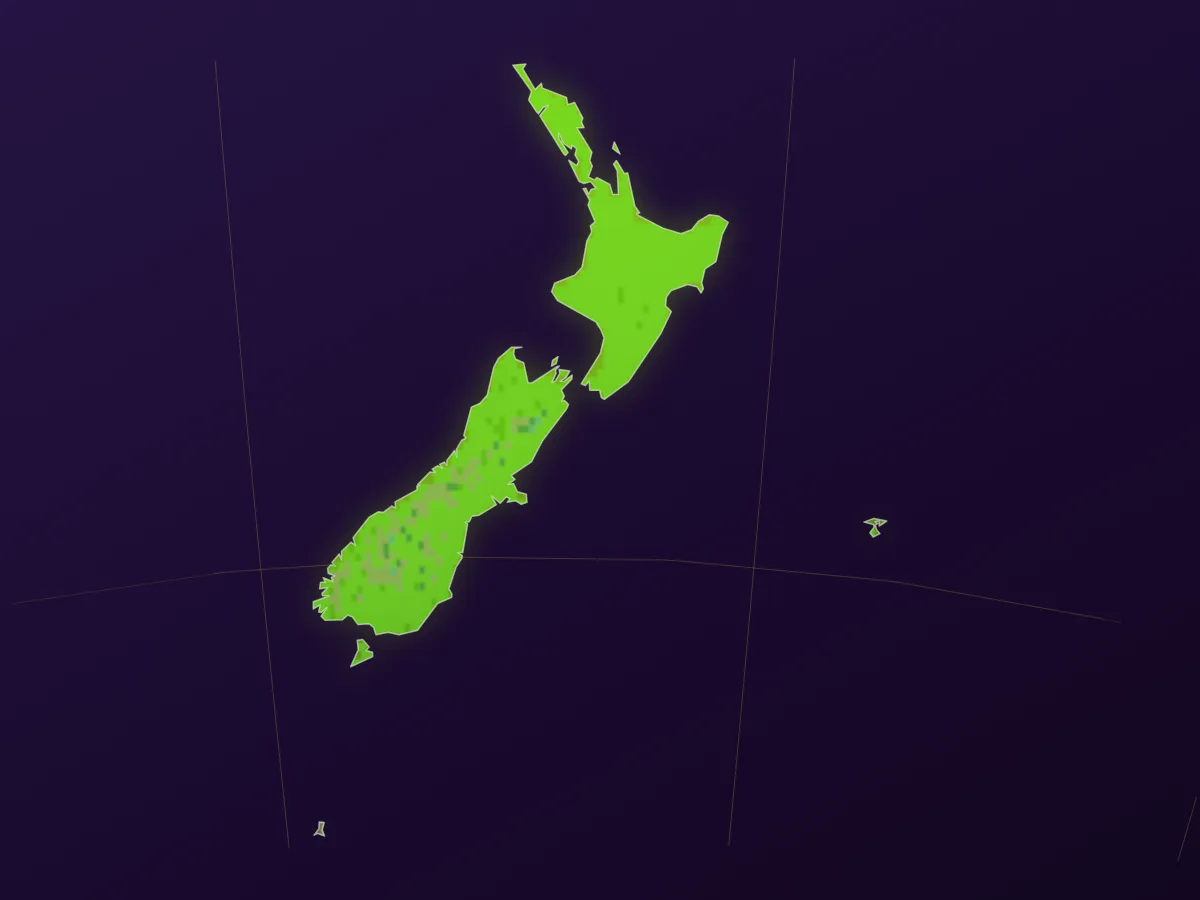 Map of New Zealand