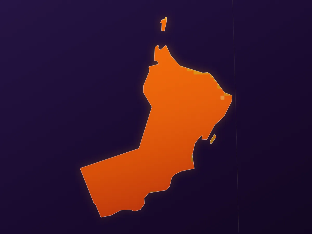 Map of Oman