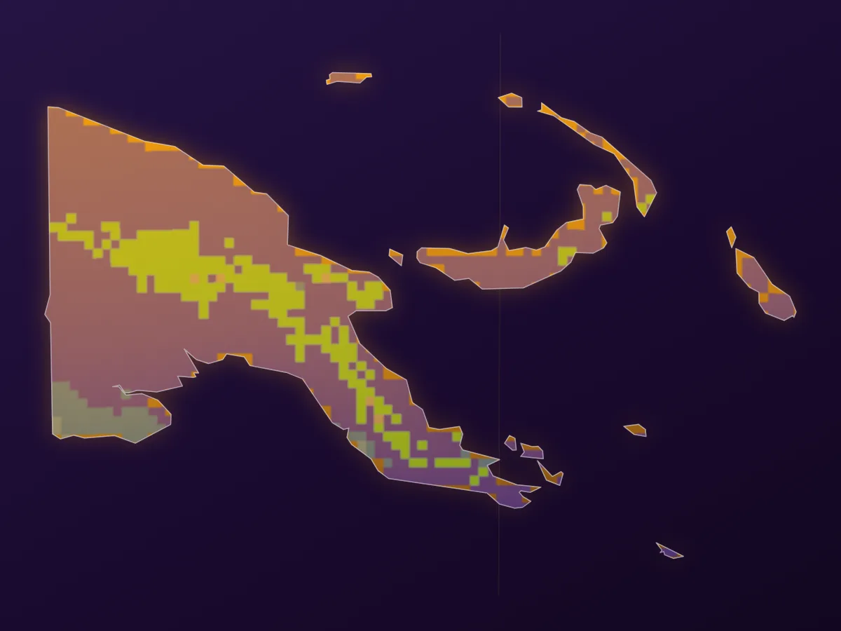 Map of Papua New Guinea