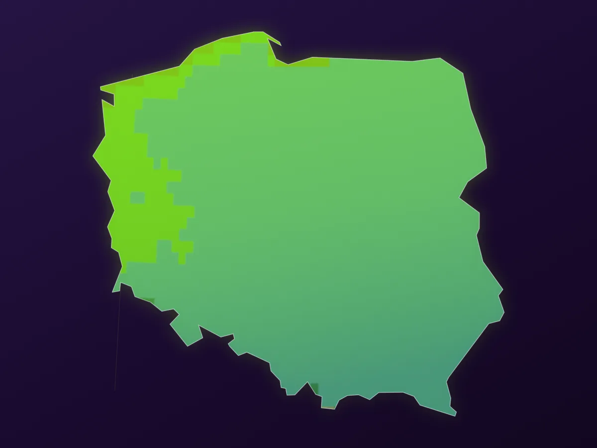 Map of Poland