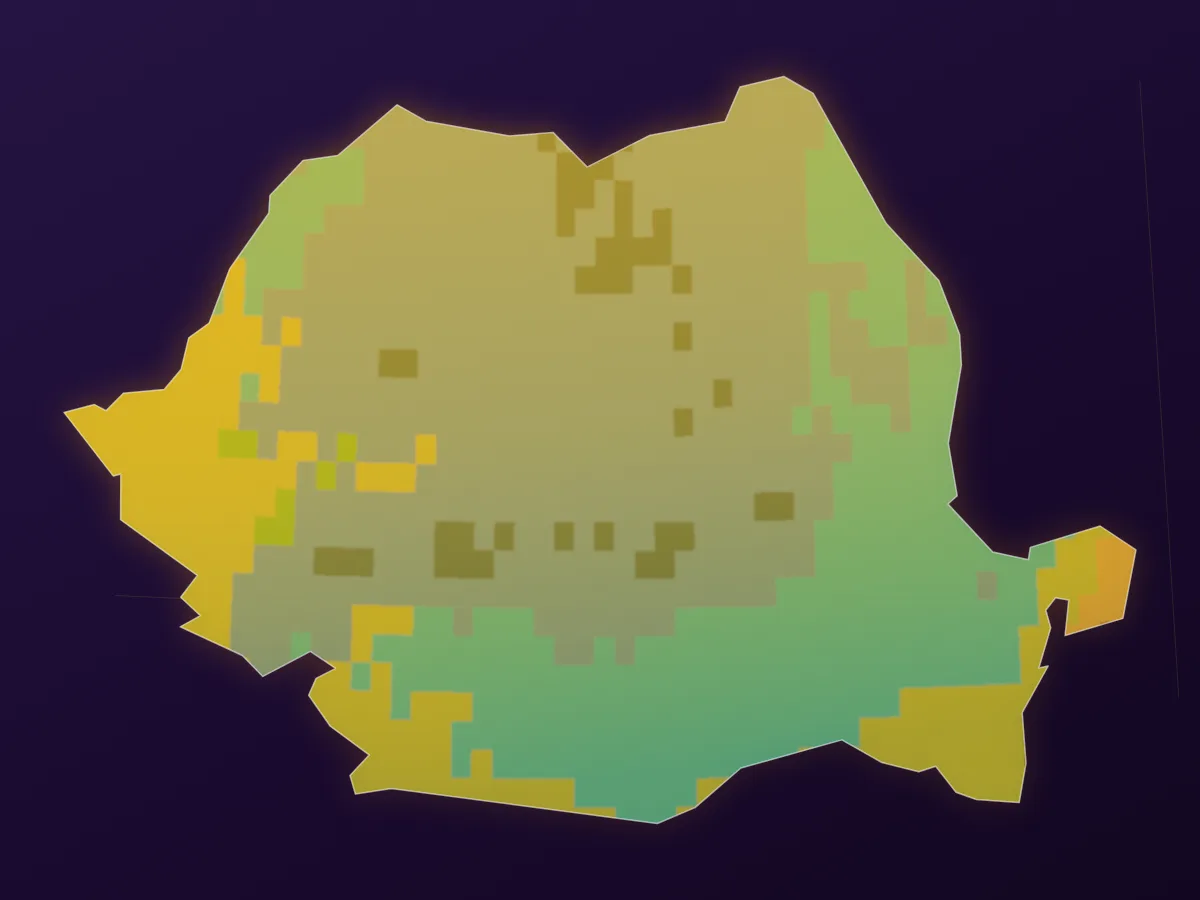Map of Romania