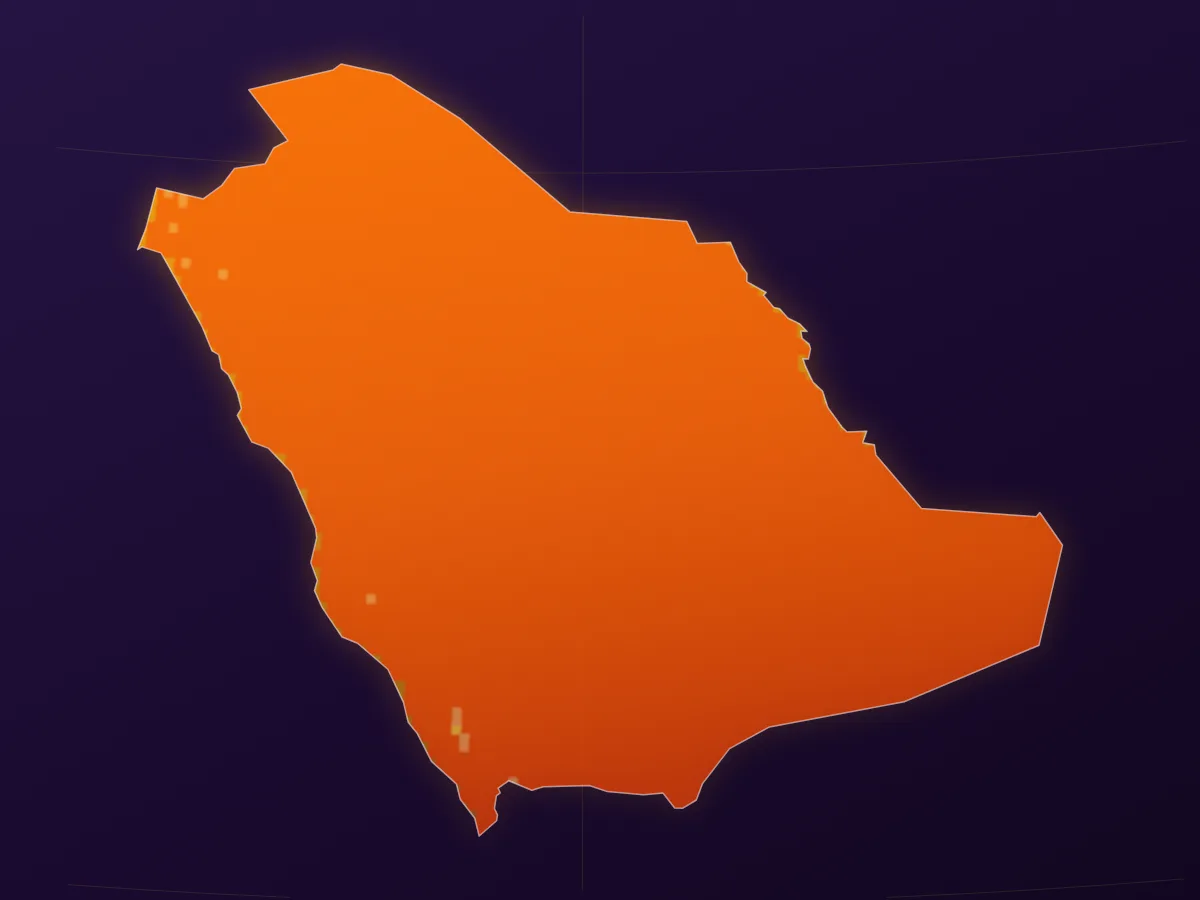 Map of Saudi Arabia