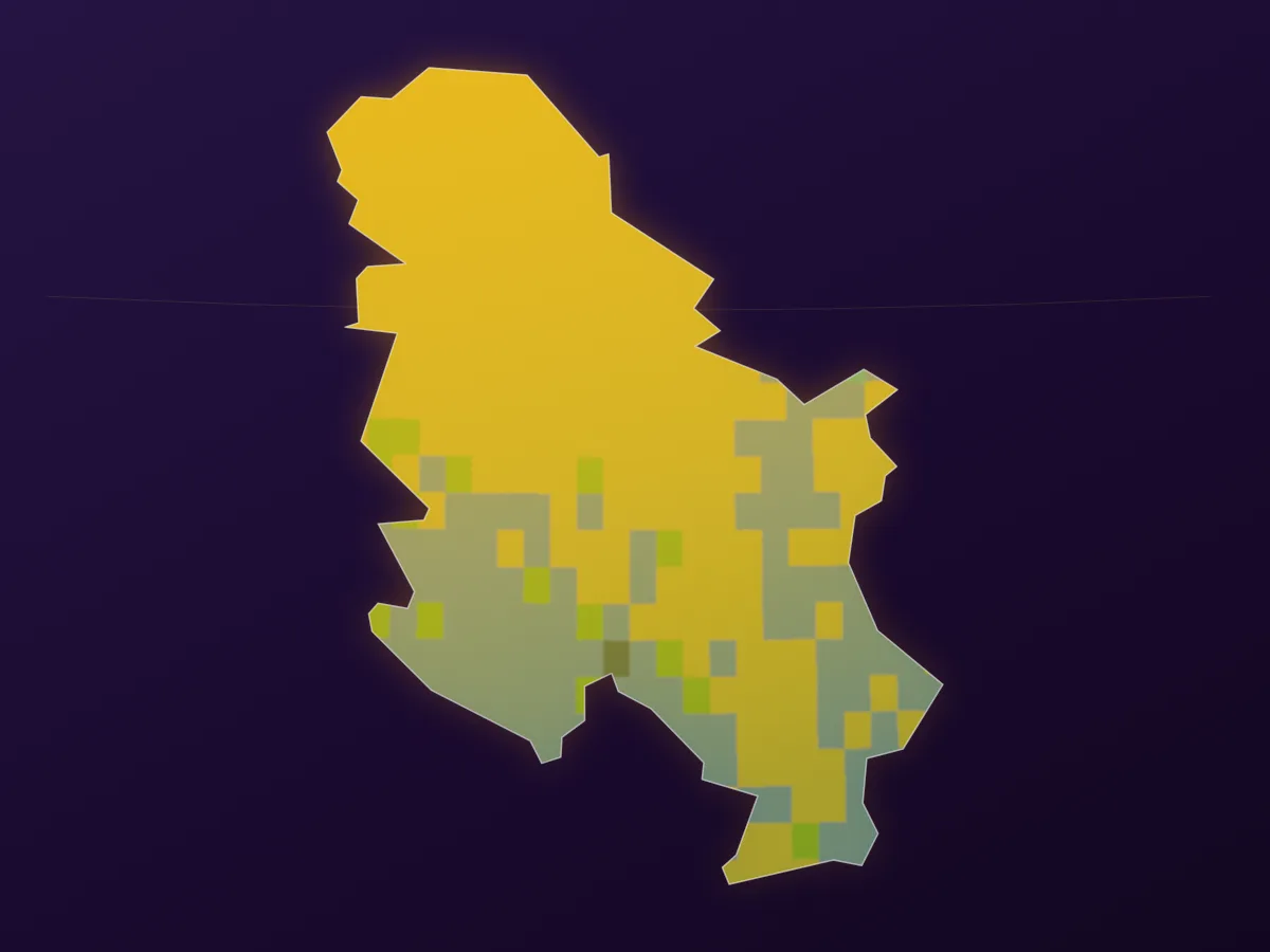 Map of Serbia