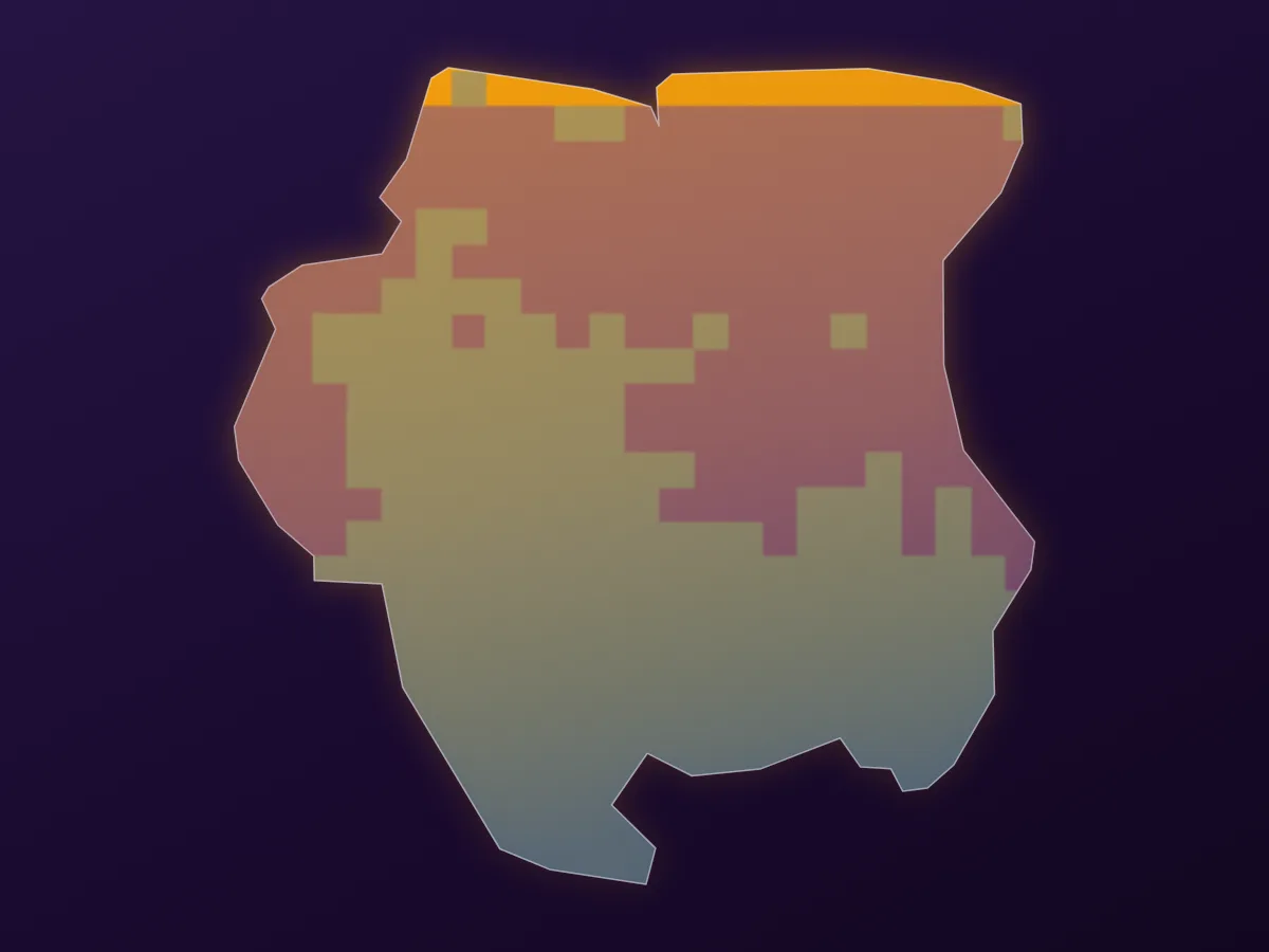 Map of Suriname