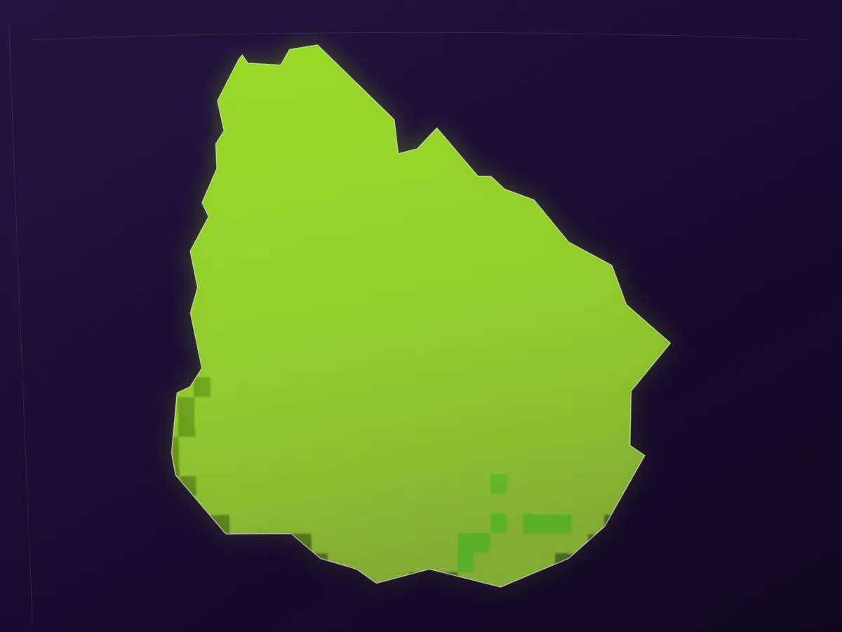 Map of Uruguay