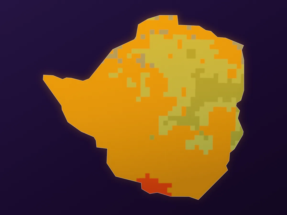 Map of Zimbabwe